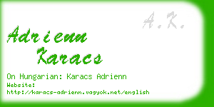 adrienn karacs business card